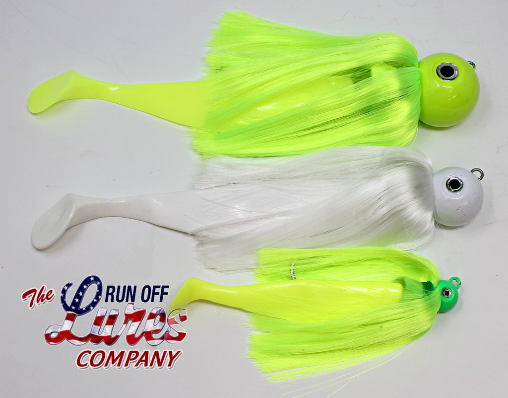 Run Off Lures Mojo Shad Bait, Chartreuse