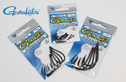 Gamakatsu Straight Eye 4X Strong Octopus Hooks