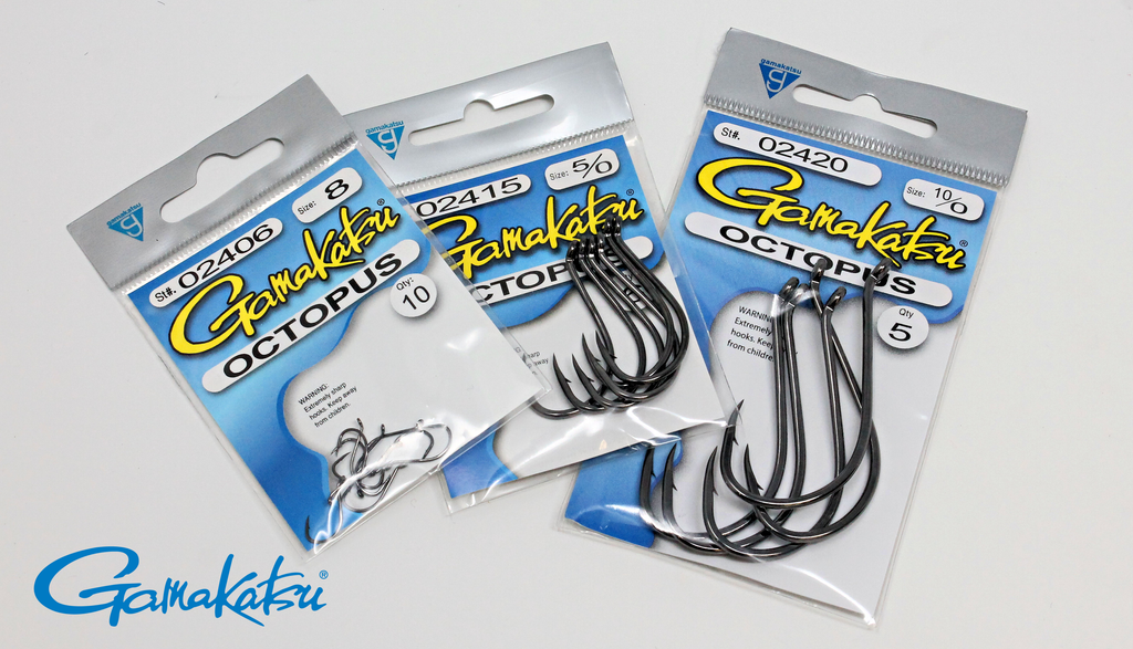 Gamakatsu 25 Pack Octopus Hook (Black, 6/0)