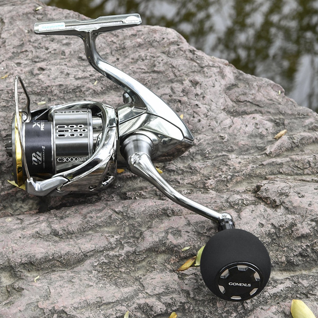 Manopola Gomexus TEV85SRBK-G Alluminio EVA 85mm Per Mulinelli Shimano B