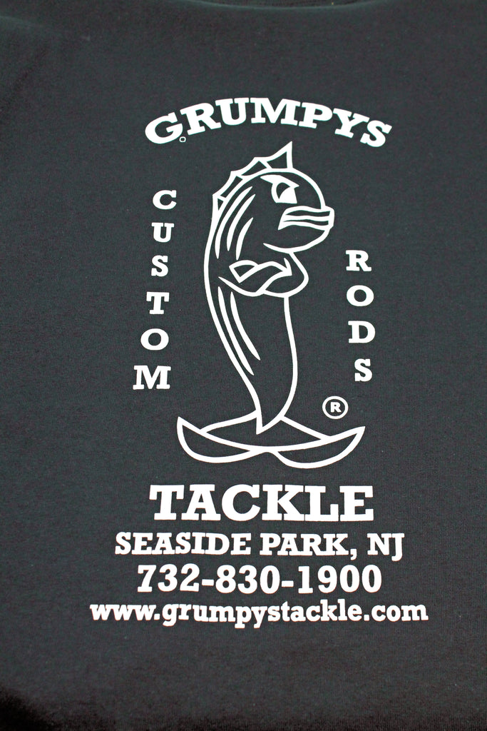 Grumpys Tackle Printed Logo Short Sleeve T-Shirt M / Black