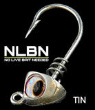 No Live Bait Needed (NLBN) Screw Lock Jig Heads - 5 Inch - Tin