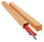 Rod Shipping Box with Protective Rails and Packaging