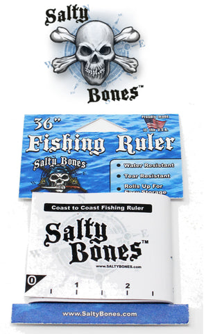 Salty Bones Coast To Coast Vinyl Fishing Ruler