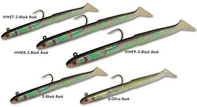 Fladen Sand Eel Lures - 15 Lures (3 Packs Of 5) In Various Colors, 6/0 Hooks For Cod & Sea Fishing