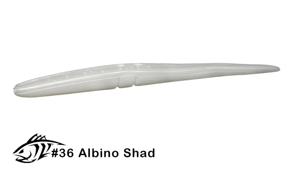 Lunker City Slug-Go Leurre 5 par sac (Albino Shad, 19,5 cm Lunker City Slug-Go Leurre 5 par sac (Albino Shad, 19,5 cm