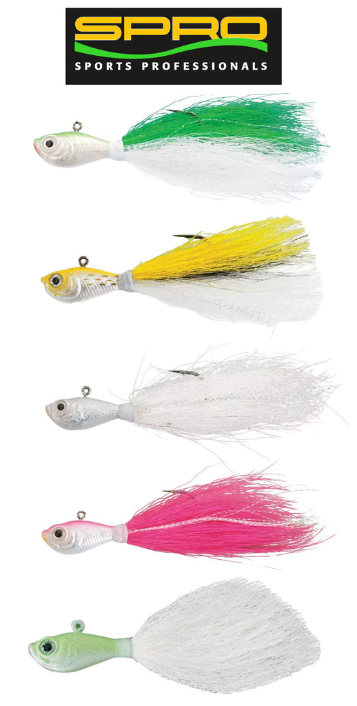 Spro Bucktail Jig 1 oz Glow