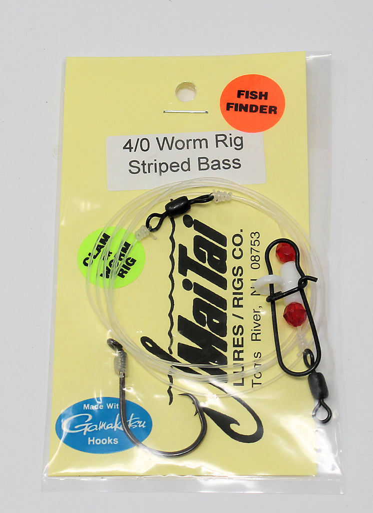 MaiTai Striped Bass Worm Rig – Grumpys Tackle